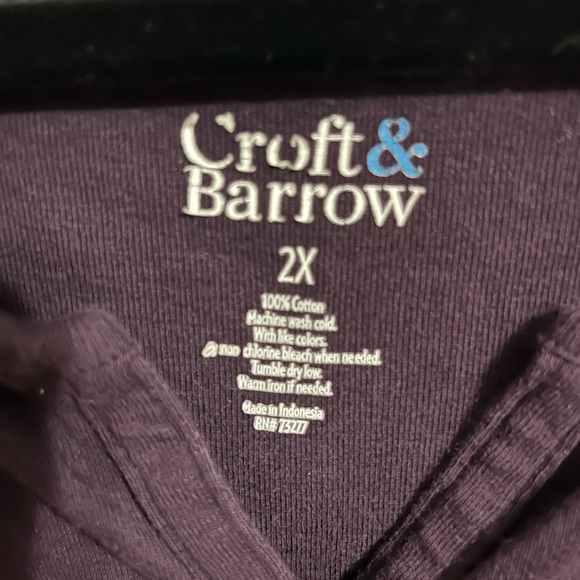 🧡2X Croft and Barrow Women's Purple Top - Picture 2 of 8